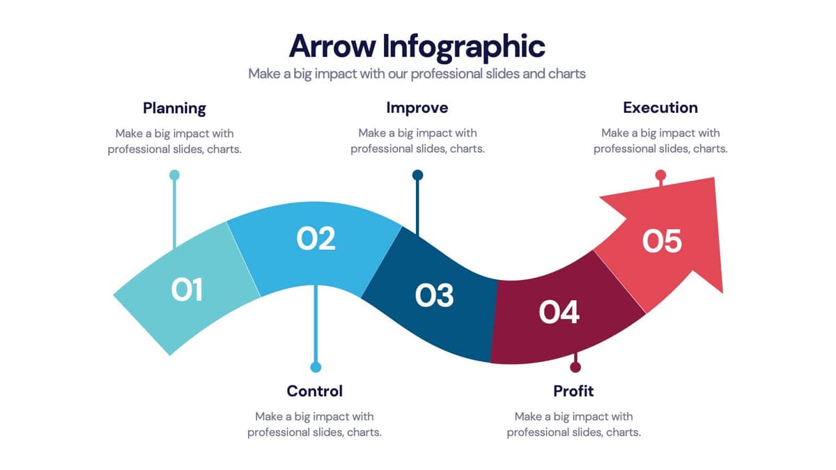 Arrow infographic featured slide